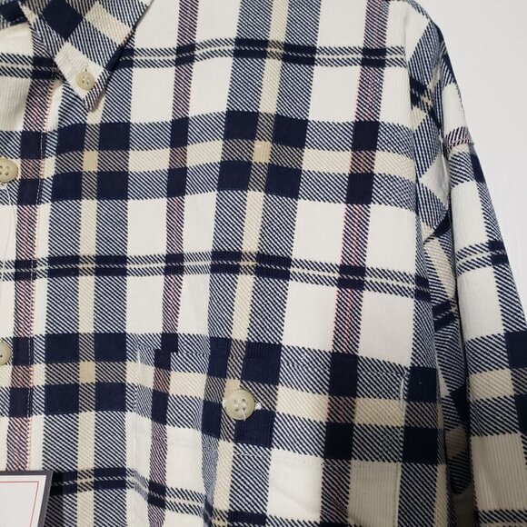 NEW Bugle Boy Plaid Shirt Vintage 100% Cotton Long Sleeve Button Down Mens XL - Picture 4 of 10